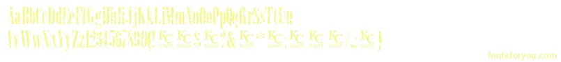 LoadupongunsKcfontsdemo-fontti – keltaiset fontit