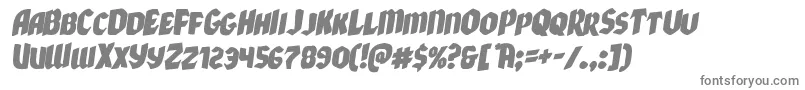 Шрифт Xmasxpressrotal – серые шрифты на белом фоне