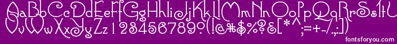 More about ConnieRegular Font ConnieRegular Font – White Fonts on Purple Background