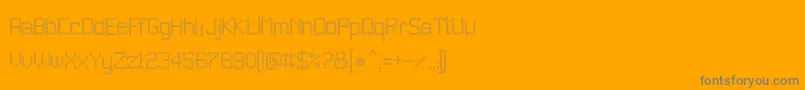 JdEstrellas-Schriftart – Graue Schriften auf orangefarbenem Hintergrund