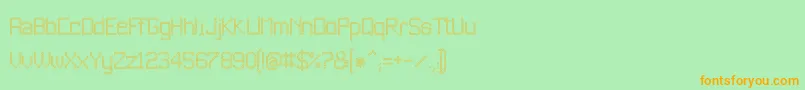 JdEstrellas Font – Orange Fonts on Green Background