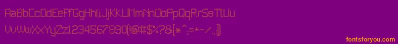 JdEstrellas Font – Orange Fonts on Purple Background