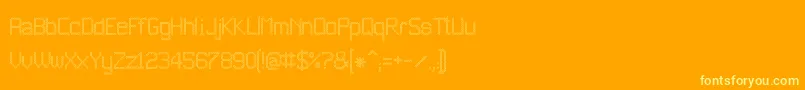 JdEstrellas-Schriftart – Gelbe Schriften auf orangefarbenem Hintergrund