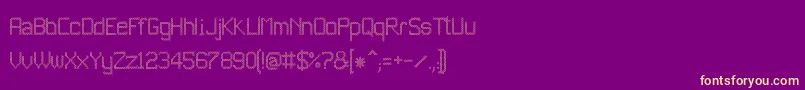 JdEstrellas Font – Yellow Fonts on Purple Background