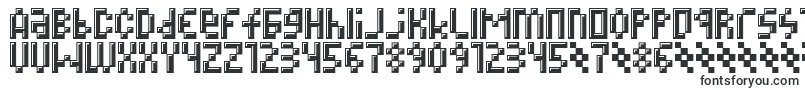 Шрифт Megz – квадратные шрифты