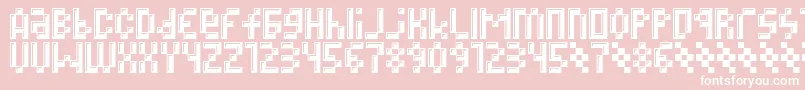 Megz Font – White Fonts on Pink Background