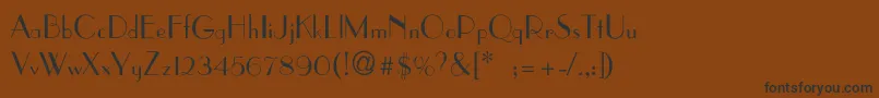 ParisianThin Font – Black Fonts on Brown Background