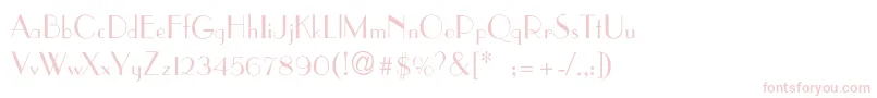 ParisianThin Font – Pink Fonts on White Background