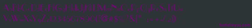 ParisianThin Font – Purple Fonts on Black Background