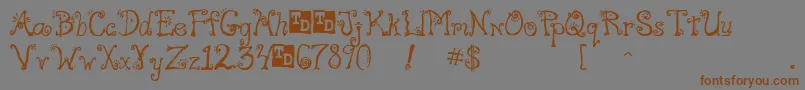 FreakTrialVersion Font – Brown Fonts on Gray Background