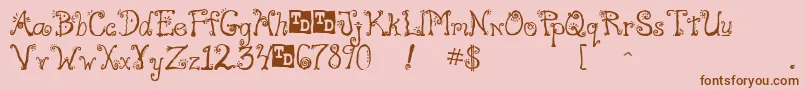 FreakTrialVersion Font – Brown Fonts on Pink Background