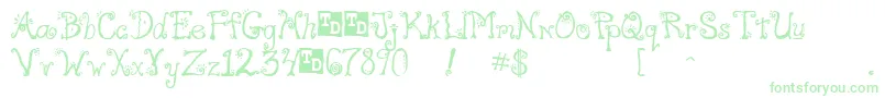 FreakTrialVersion-Schriftart – Grüne Schriften