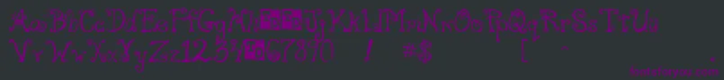 fuente FreakTrialVersion – Fuentes Moradas Sobre Fondo Negro