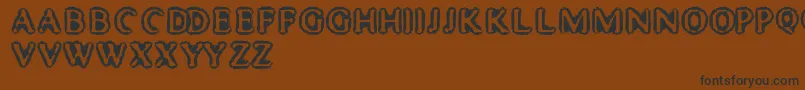 MisterHaddaris Font – Black Fonts on Brown Background