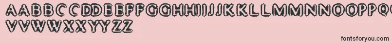 MisterHaddaris Font – Black Fonts on Pink Background