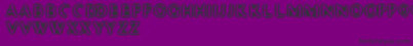 MisterHaddaris Font – Black Fonts on Purple Background