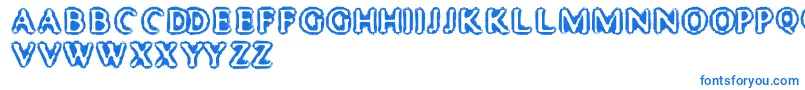 MisterHaddaris Font – Blue Fonts on White Background