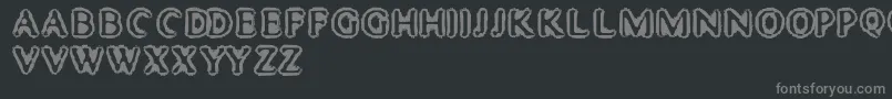 MisterHaddaris Font – Gray Fonts on Black Background