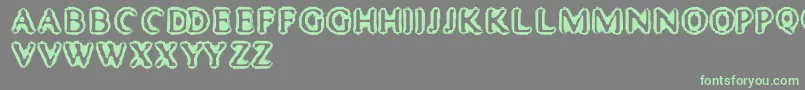 MisterHaddaris Font – Green Fonts on Gray Background