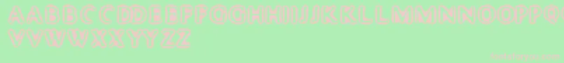 MisterHaddaris Font – Pink Fonts on Green Background