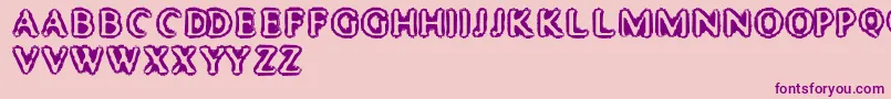 MisterHaddaris Font – Purple Fonts on Pink Background