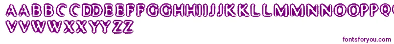 MisterHaddaris Font – Purple Fonts on White Background