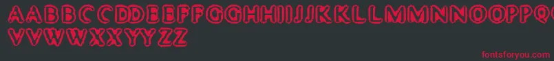 MisterHaddaris Font – Red Fonts on Black Background