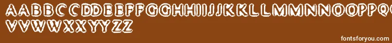 MisterHaddaris Font – White Fonts on Brown Background