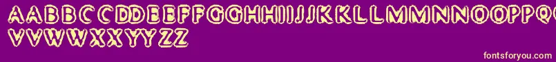 MisterHaddaris Font – Yellow Fonts on Purple Background