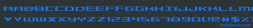 fuente TriremeCondensed – Fuentes Azules Sobre Fondo Negro