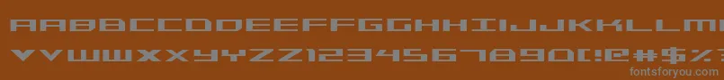 TriremeCondensed Font – Gray Fonts on Brown Background