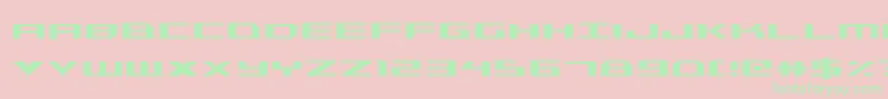 fuente TriremeCondensed – Fuentes Verdes Sobre Fondo Rosa