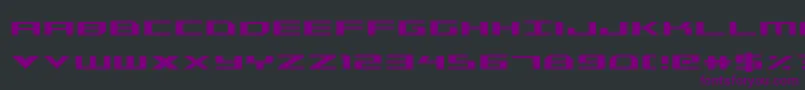 フォントTriremeCondensed – 黒い背景に紫のフォント