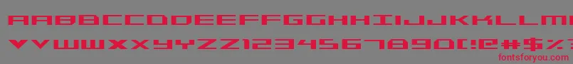 TriremeCondensed Font – Red Fonts on Gray Background