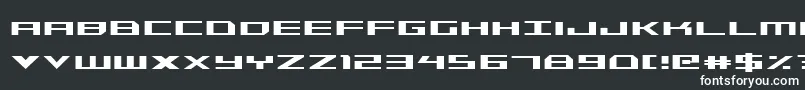 TriremeCondensed Font – White Fonts on Black Background