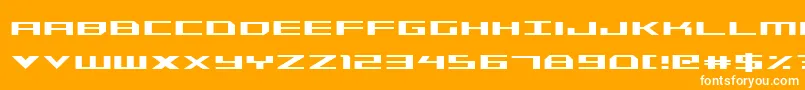フォントTriremeCondensed – オレンジの背景に白い文字