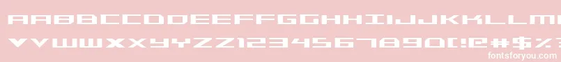TriremeCondensed Font – White Fonts on Pink Background