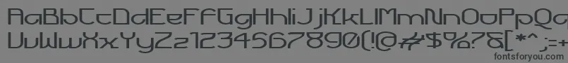 FuturexVoyager Font – Black Fonts on Gray Background