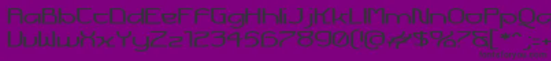 FuturexVoyager Font – Black Fonts on Purple Background