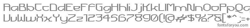 フォントFuturexVoyager – 白い背景に灰色の文字