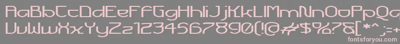 FuturexVoyager Font – Pink Fonts on Gray Background