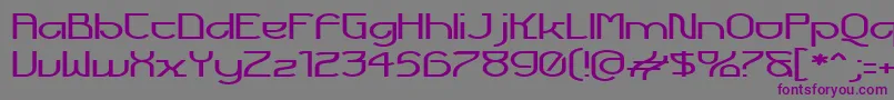 FuturexVoyager Font – Purple Fonts on Gray Background