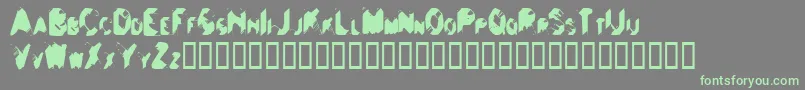 BallsToTheWall Font – Green Fonts on Gray Background