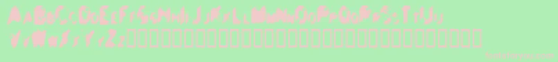 BallsToTheWall Font – Pink Fonts on Green Background