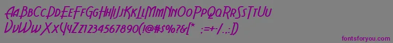 Aerovias Font – Purple Fonts on Gray Background