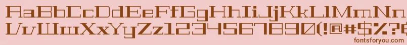 GeostarfillRegular Font – Brown Fonts on Pink Background