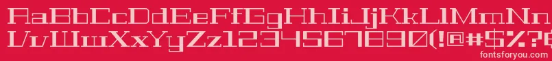 GeostarfillRegular Font – Pink Fonts on Red Background