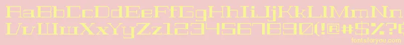 GeostarfillRegular Font – Yellow Fonts on Pink Background