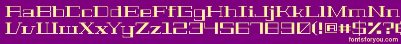 GeostarfillRegular Font – Yellow Fonts on Purple Background