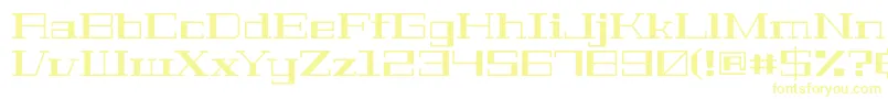 GeostarfillRegular-fontti – keltaiset fontit